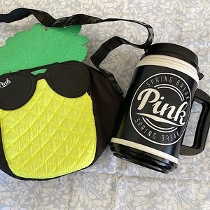 VS PINK lunch bag and cup